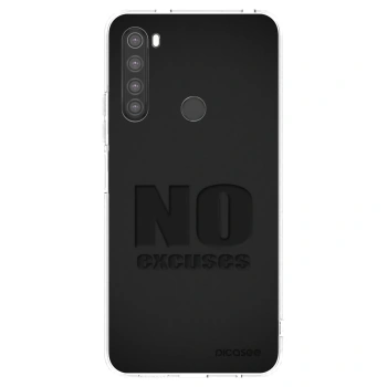 Picasee silikonový průhledný obal pro Xiaomi Redmi Note 8 - No Excuses