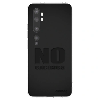Picasee silikonový průhledný obal pro Xiaomi Mi Note 10 (Pro) - No Excuses