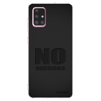 Picasee silikonový průhledný obal pro Samsung Galaxy A71 A715F - No Excuses