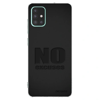 Picasee silikonový průhledný obal pro Samsung Galaxy A51 A515F - No Excuses