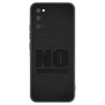 Picasee silikonový černý obal pro Samsung Galaxy S20 G980F - No Excuses