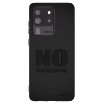Picasee silikonový černý obal pro Samsung Galaxy S20 Ultra 5G G988F - No Excuses