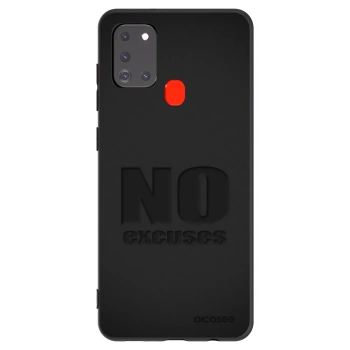 Picasee silikonový černý obal pro Samsung Galaxy A21s - No Excuses
