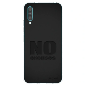 Picasee silikonový průhledný obal pro Samsung Galaxy A30s A307F - No Excuses