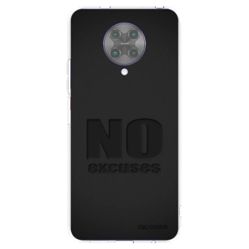 Picasee silikonový průhledný obal pro Xiaomi Poco F2 Pro - No Excuses