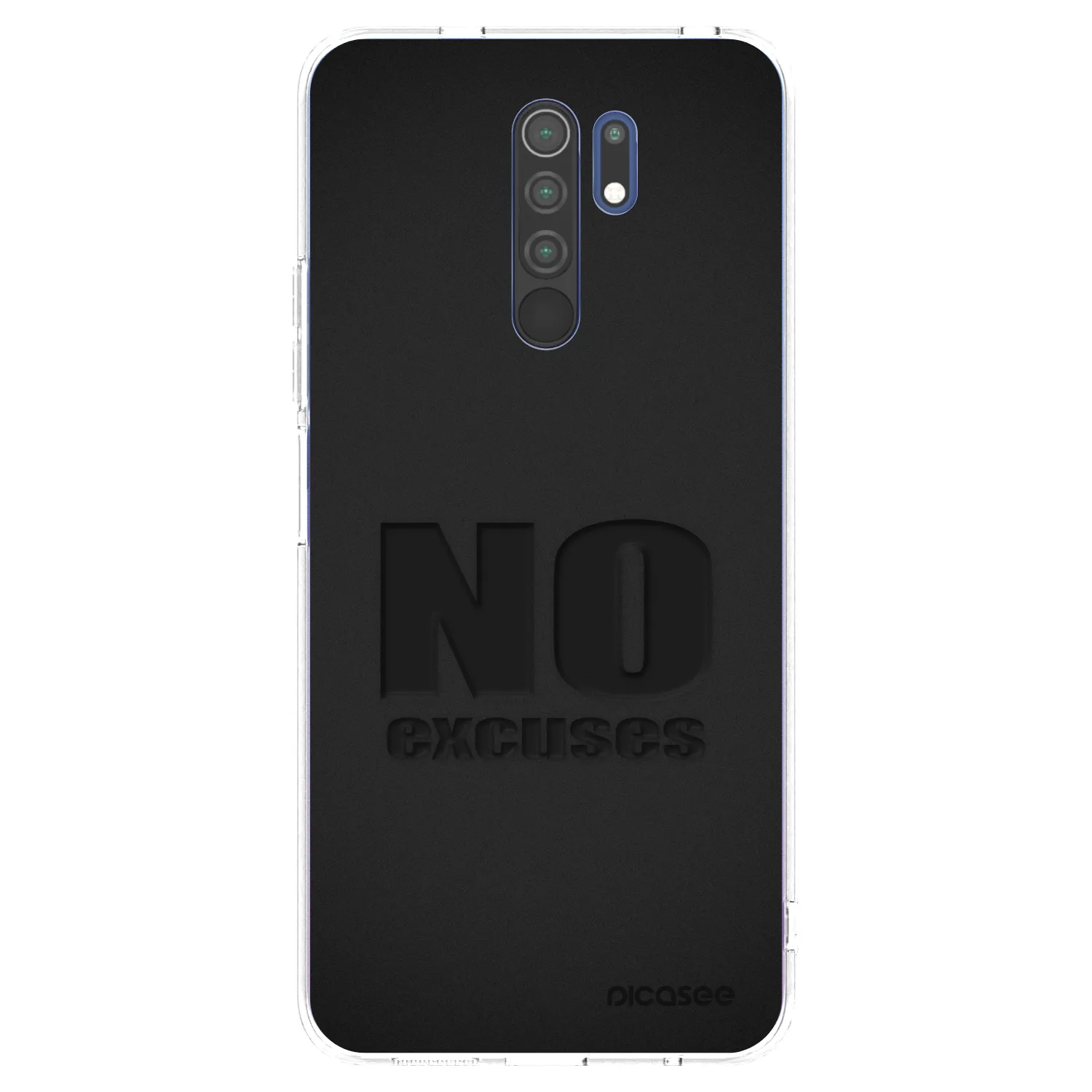 Picasee silikonový průhledný obal pro Xiaomi Redmi 9 - No Excuses