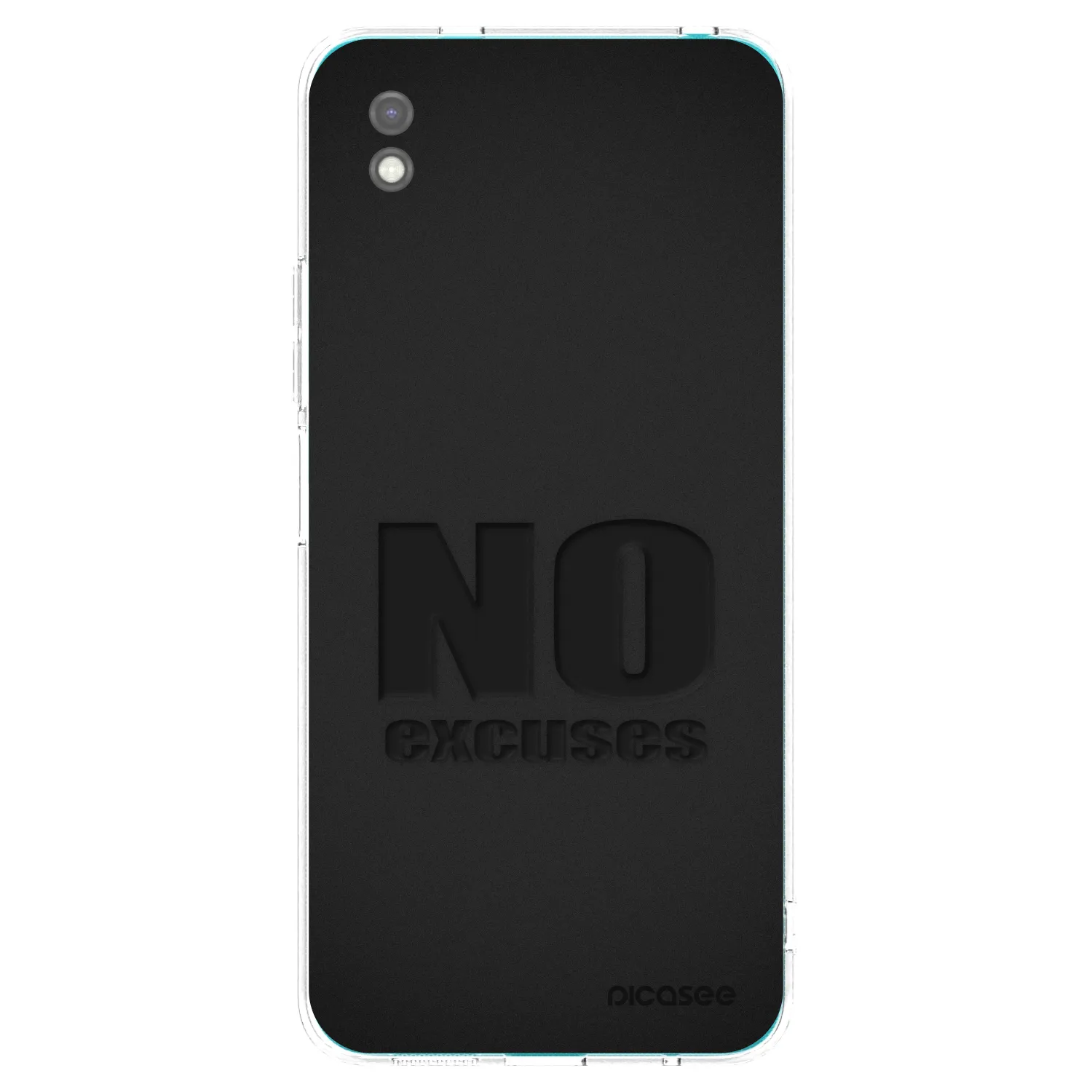 Picasee silikonový černý obal pro Xiaomi Redmi 9A - No Excuses