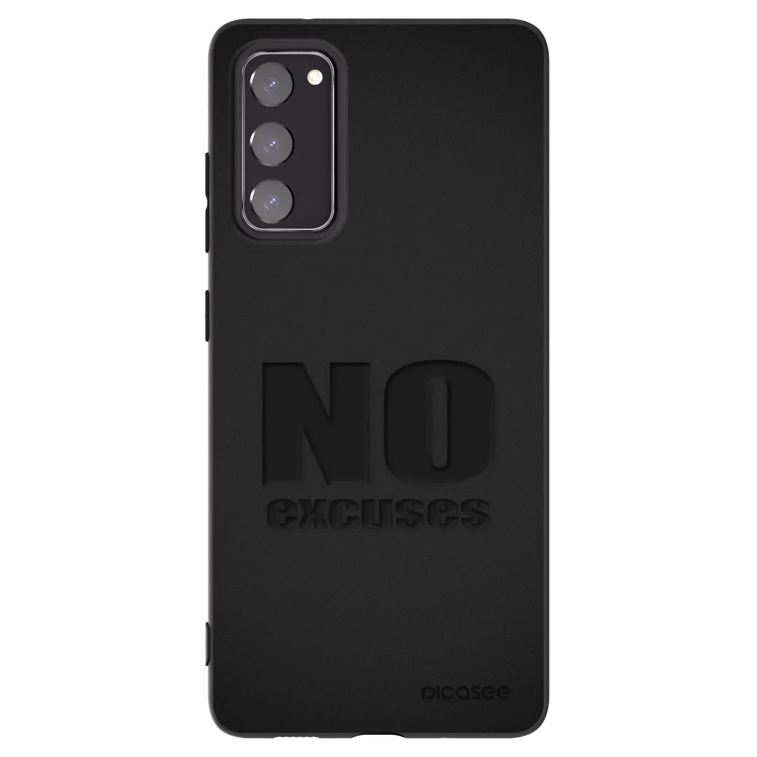 Picasee silikonový černý obal pro Samsung Galaxy S20 FE - No Excuses