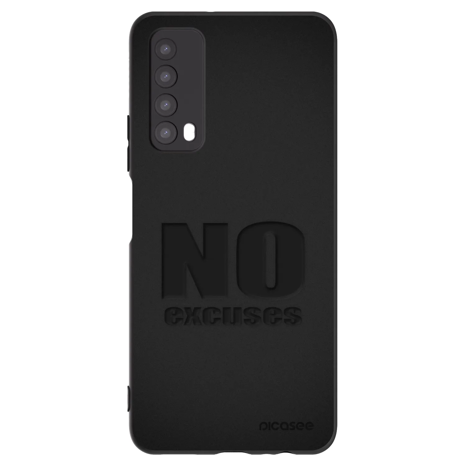 Picasee silikonový černý obal pro Huawei P Smart 2021 - No Excuses