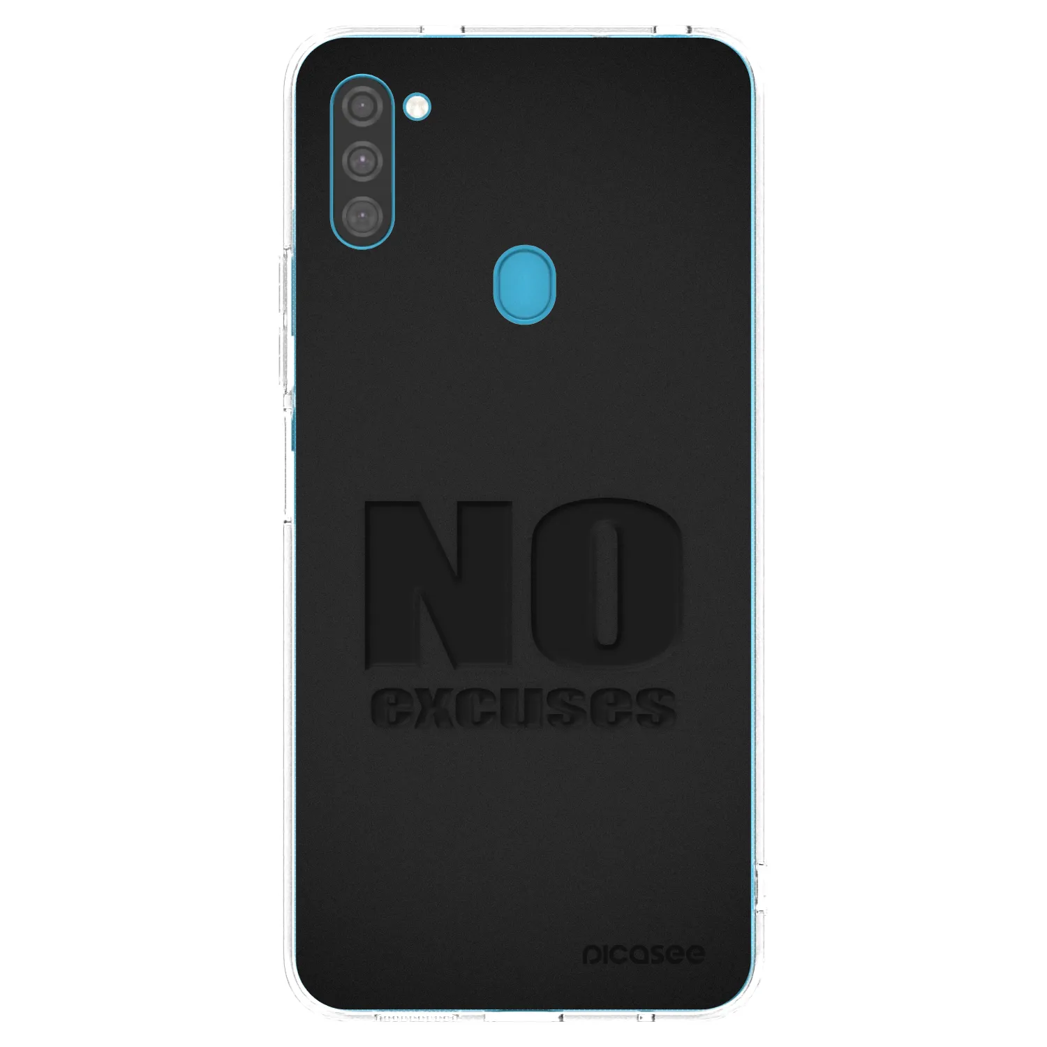 Picasee silikonový průhledný obal pro Samsung Galaxy M11 - No Excuses