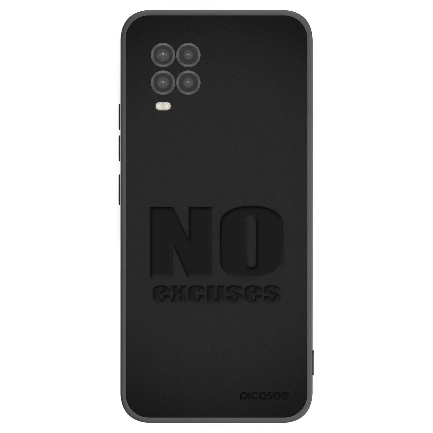 Picasee silikonový černý obal pro Xiaomi Mi 10 Lite - No Excuses
