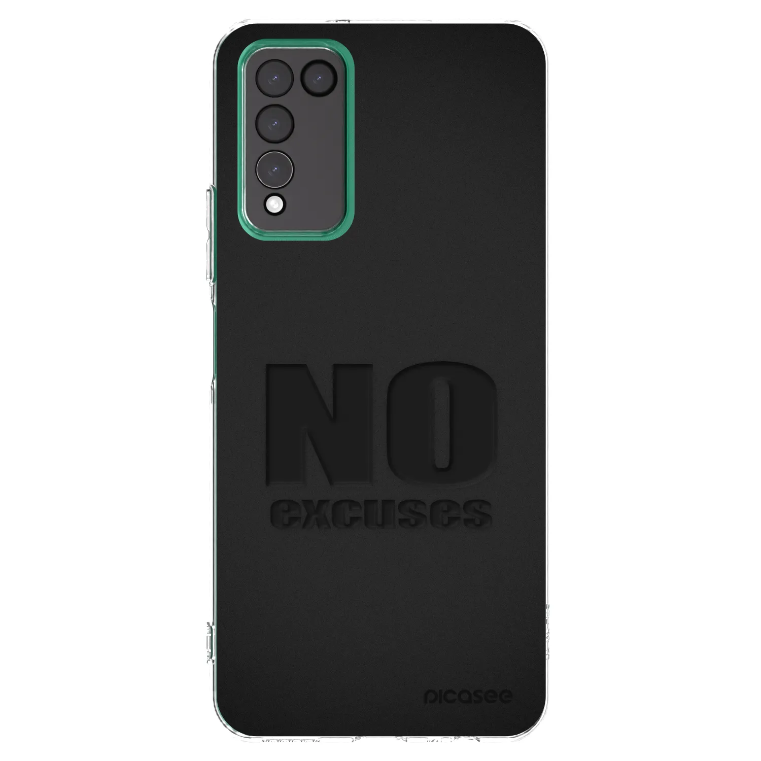Picasee silikonový průhledný obal pro Honor 10X Lite - No Excuses