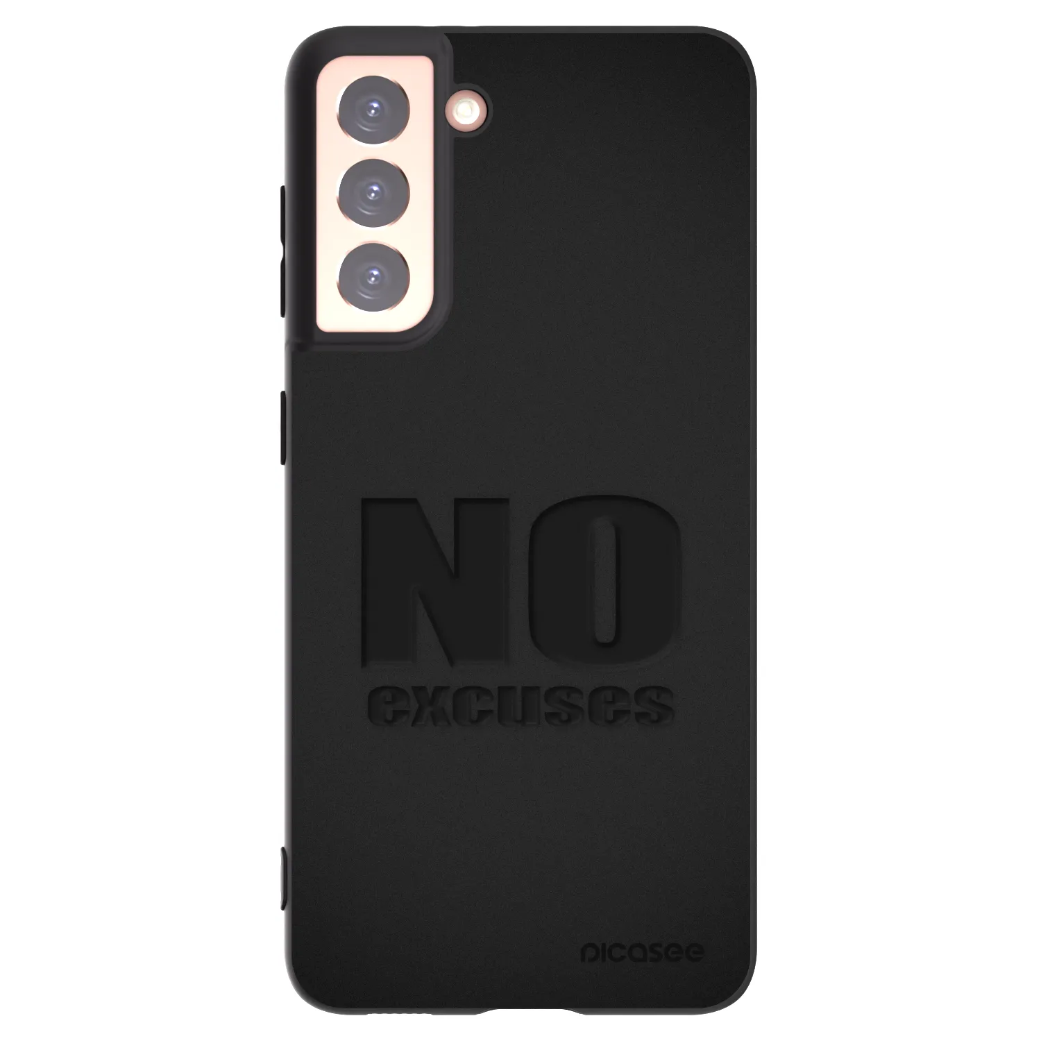 Picasee silikonový černý obal pro Samsung Galaxy S21 5G G991B - No Excuses