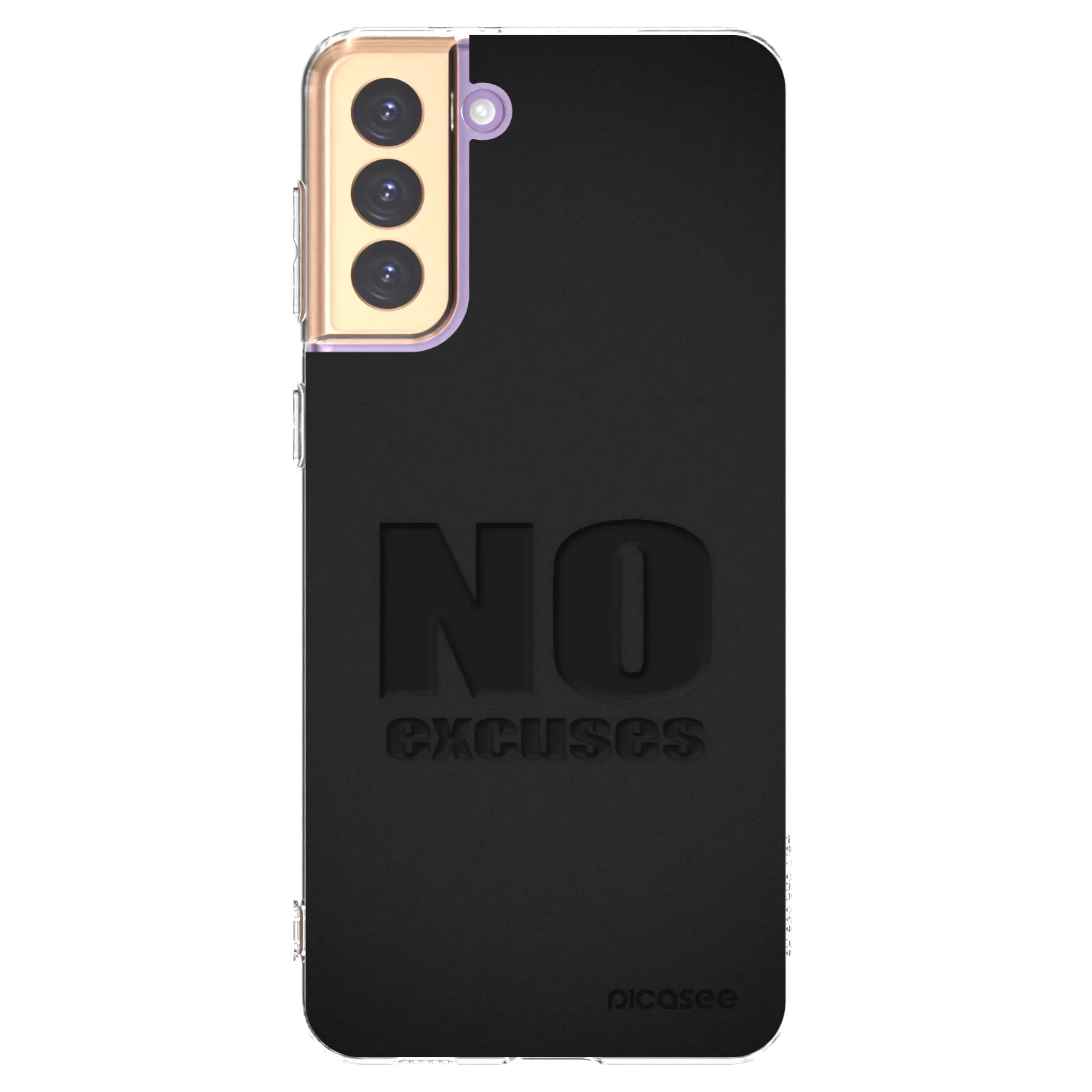 Picasee silikonový průhledný obal pro Samsung Galaxy S21+ 5G G996F - No Excuses