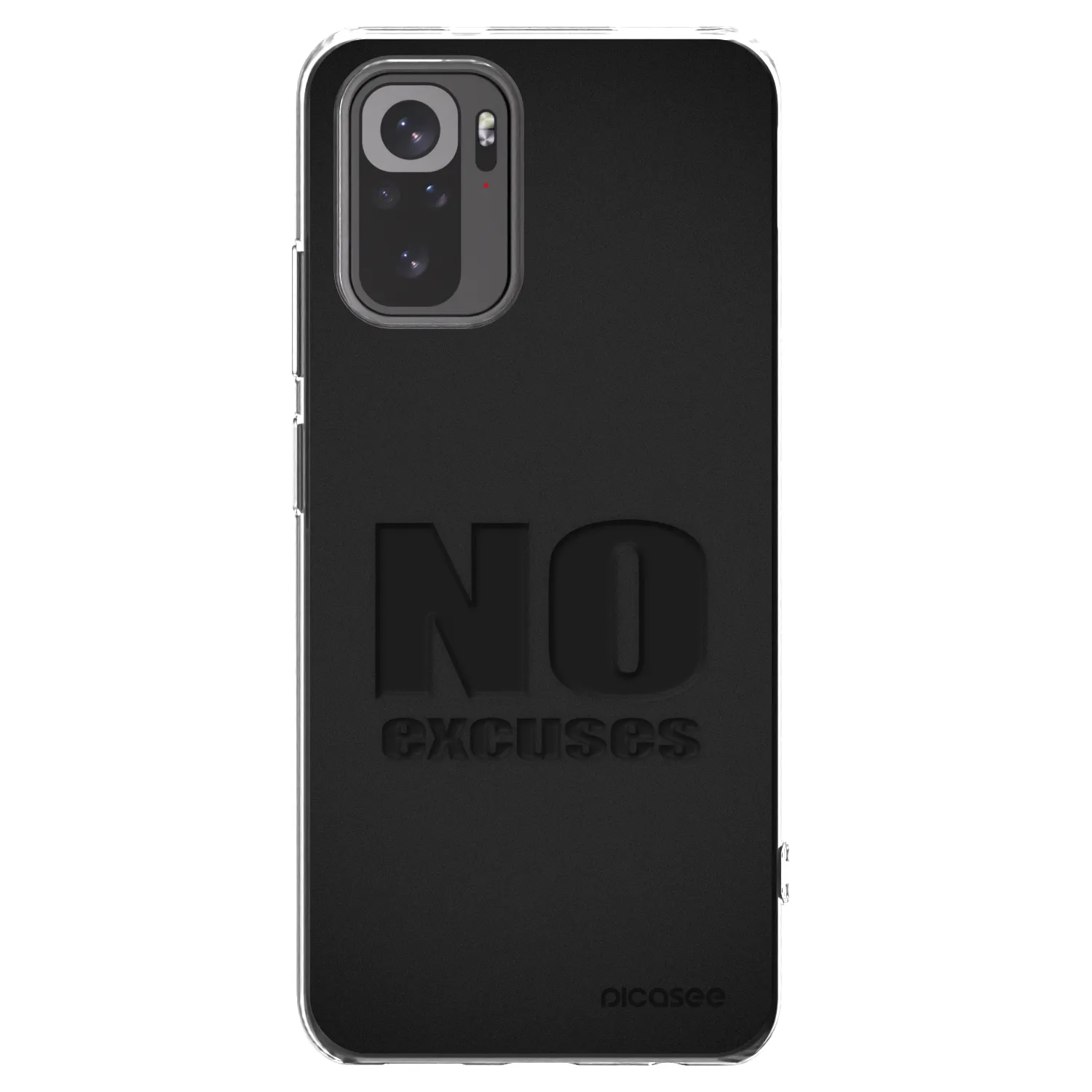Picasee silikonový průhledný obal pro Xiaomi Redmi Note 10 - No Excuses