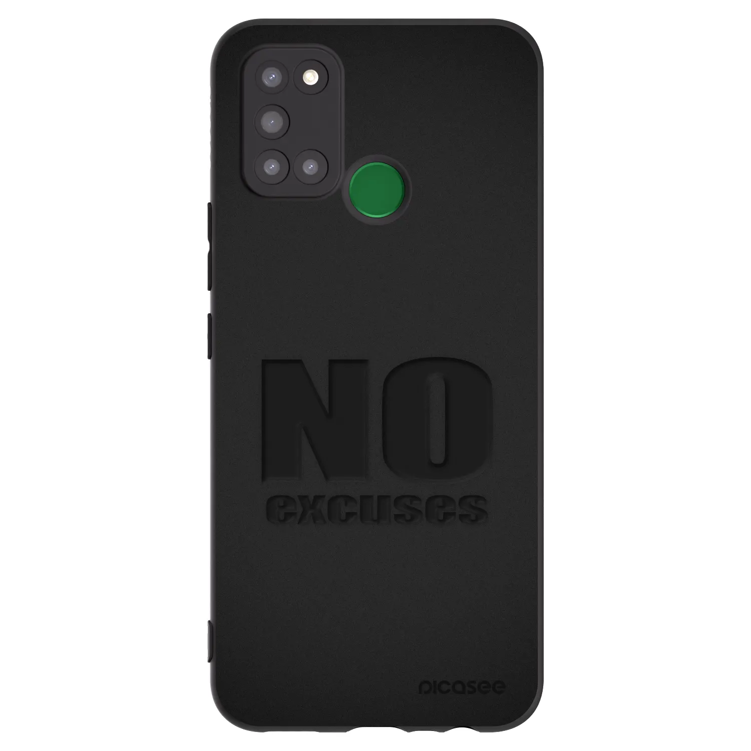 Picasee silikonový černý obal pro Realme 7i - No Excuses