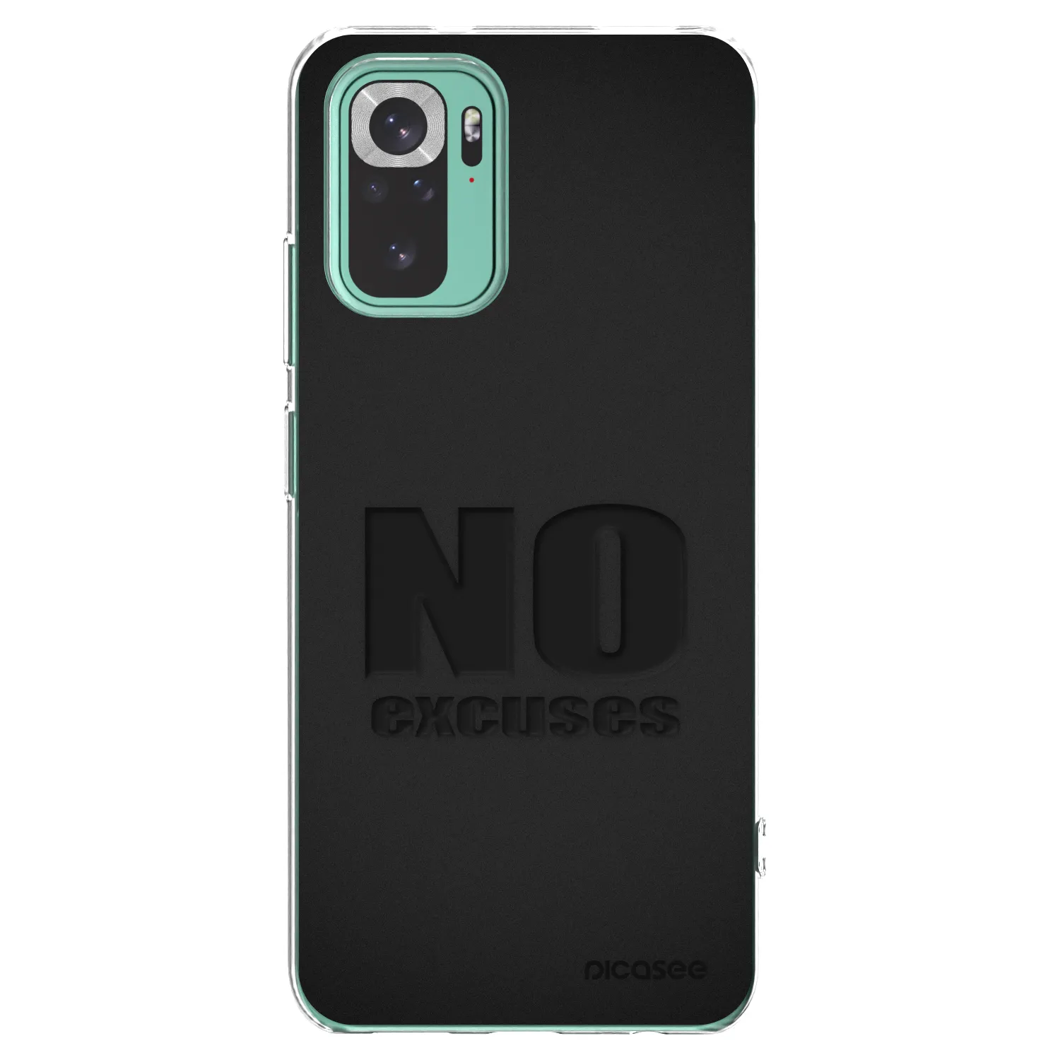 Picasee silikonový průhledný obal pro Xiaomi Redmi Note 10 Pro - No Excuses