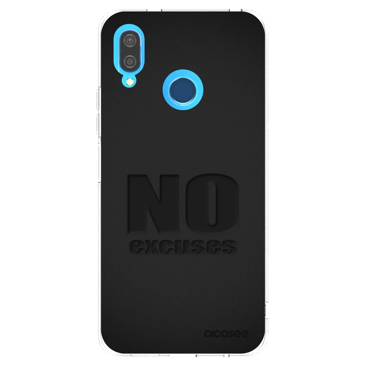 Picasee silikonový průhledný obal pro Huawei P20 Lite - No Excuses