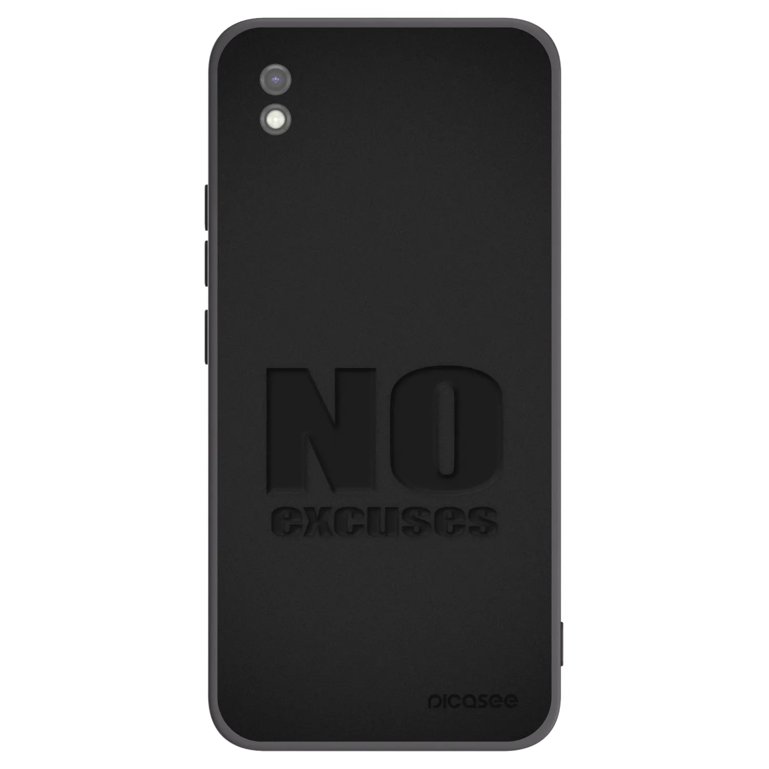 Picasee silikonový černý obal pro Xiaomi Redmi 9AT - No Excuses