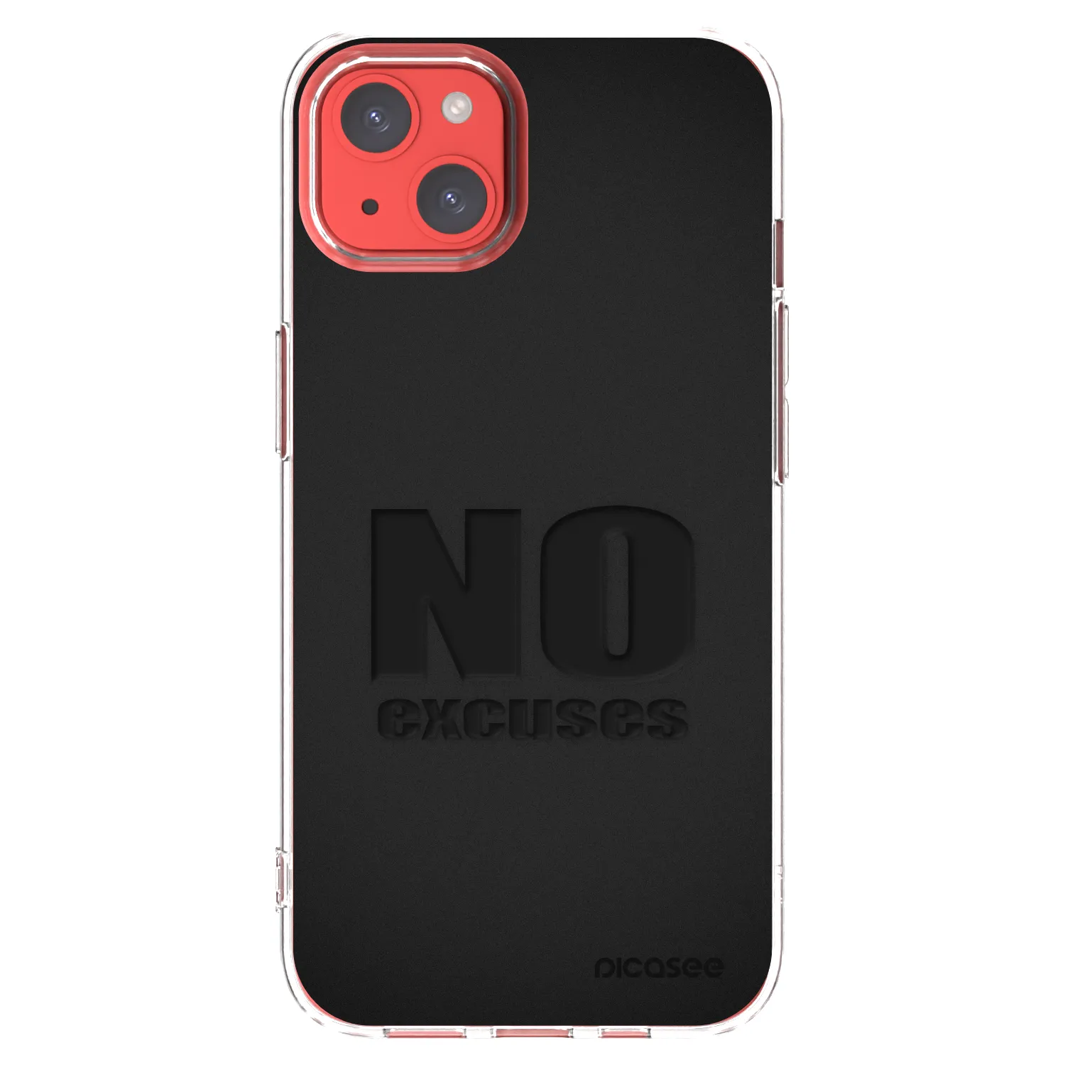 Picasee silikonový průhledný obal pro Apple iPhone 13 - No Excuses