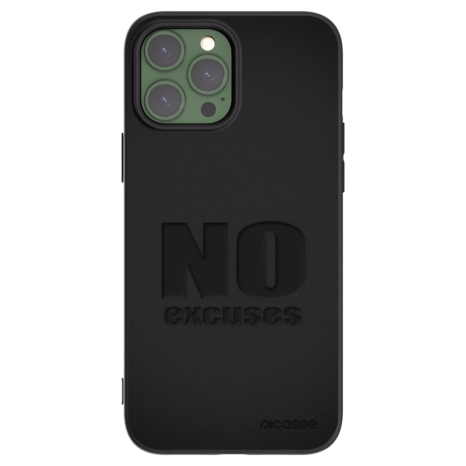 Picasee silikonový černý obal pro Apple iPhone 13 Pro Max - No Excuses