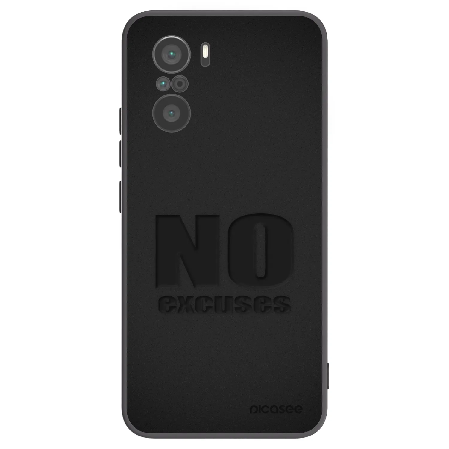 Picasee silikonový černý obal pro Xiaomi Poco F3 - No Excuses