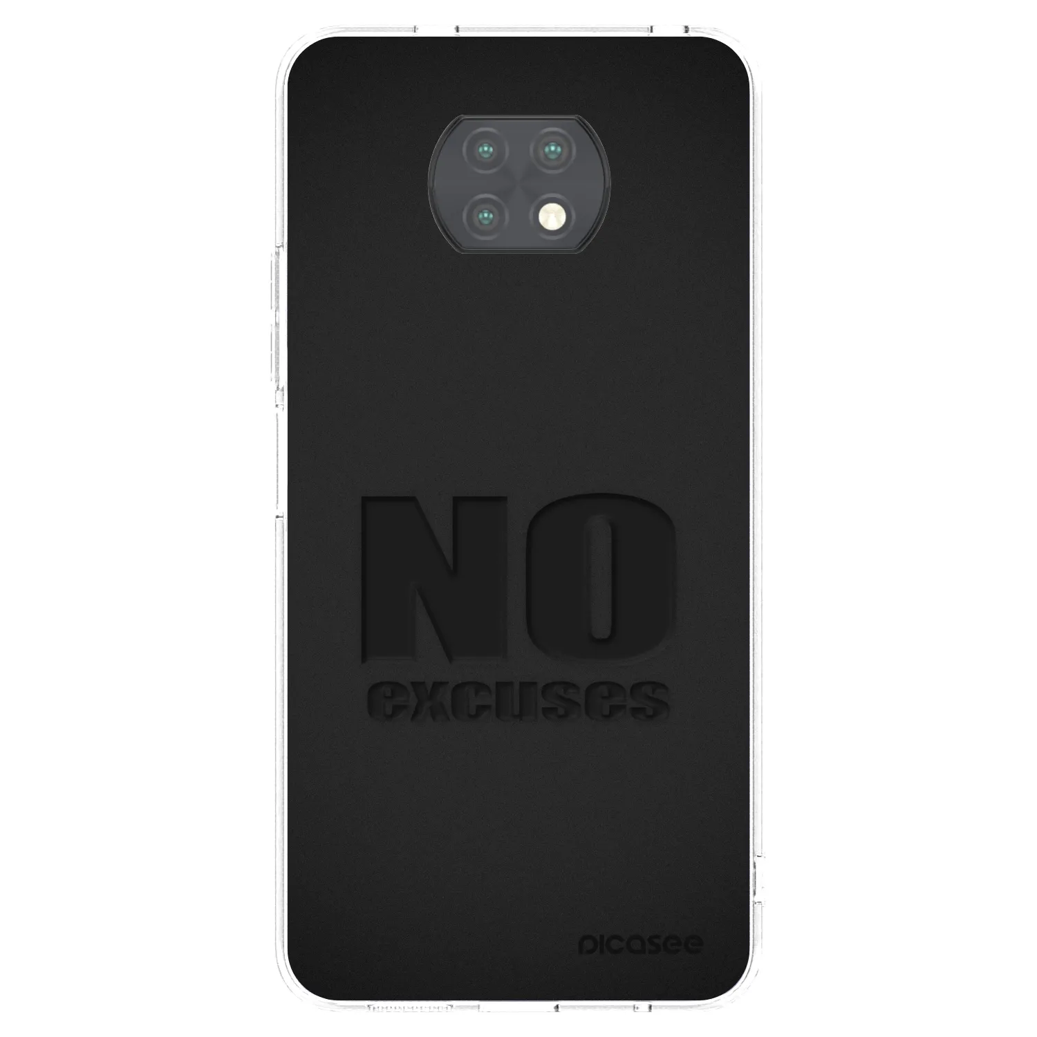 Picasee silikonový průhledný obal pro Xiaomi Redmi Note 9T - No Excuses