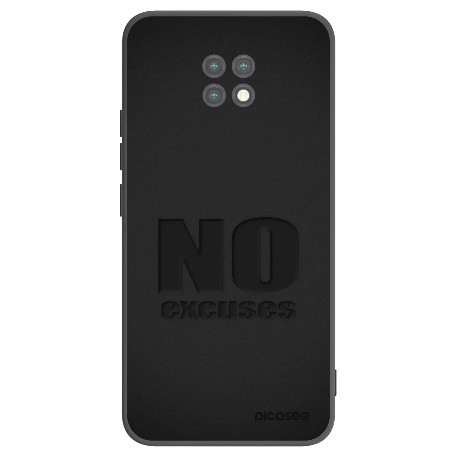 Picasee silikonový černý obal pro Xiaomi Redmi Note 9T - No Excuses