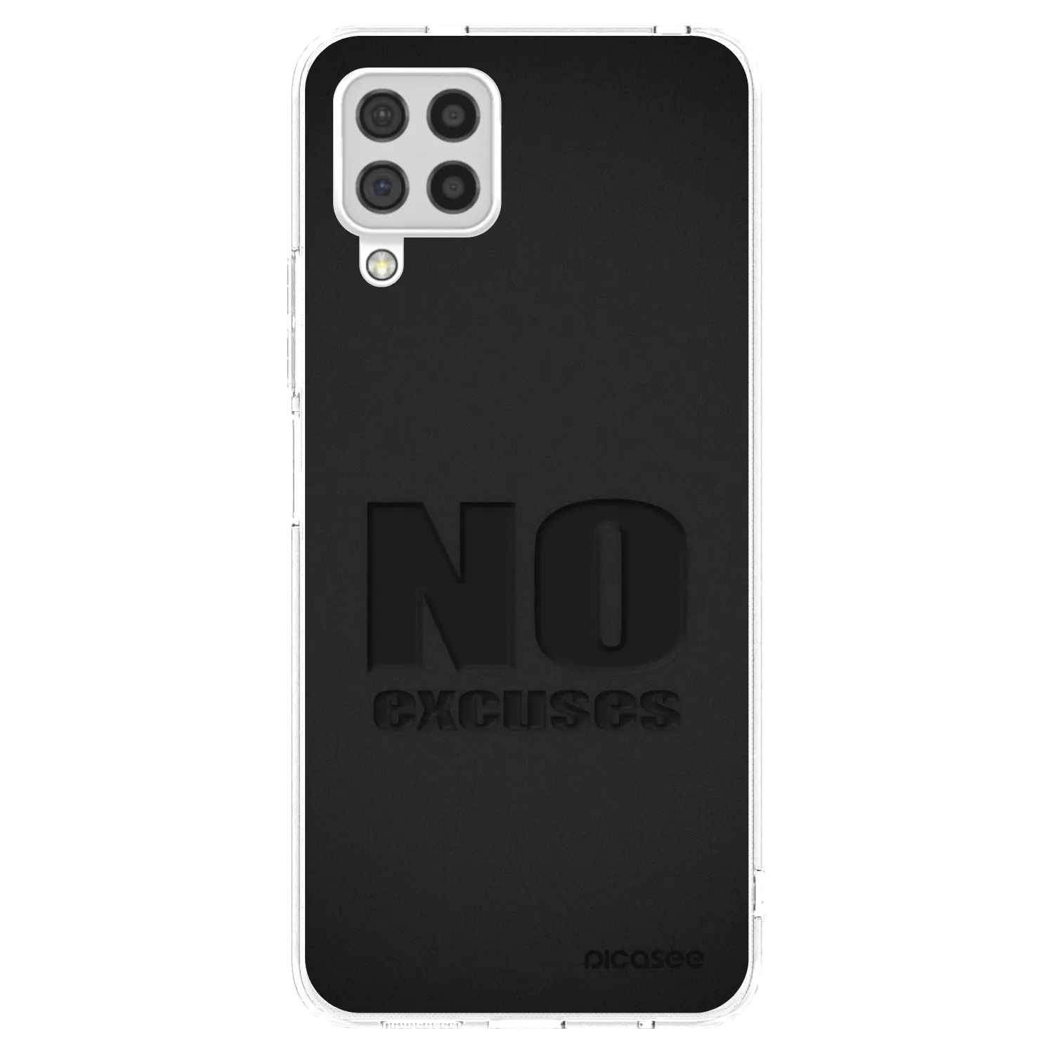 Picasee silikonový průhledný obal pro Samsung Galaxy A22 A225F 4G - No Excuses