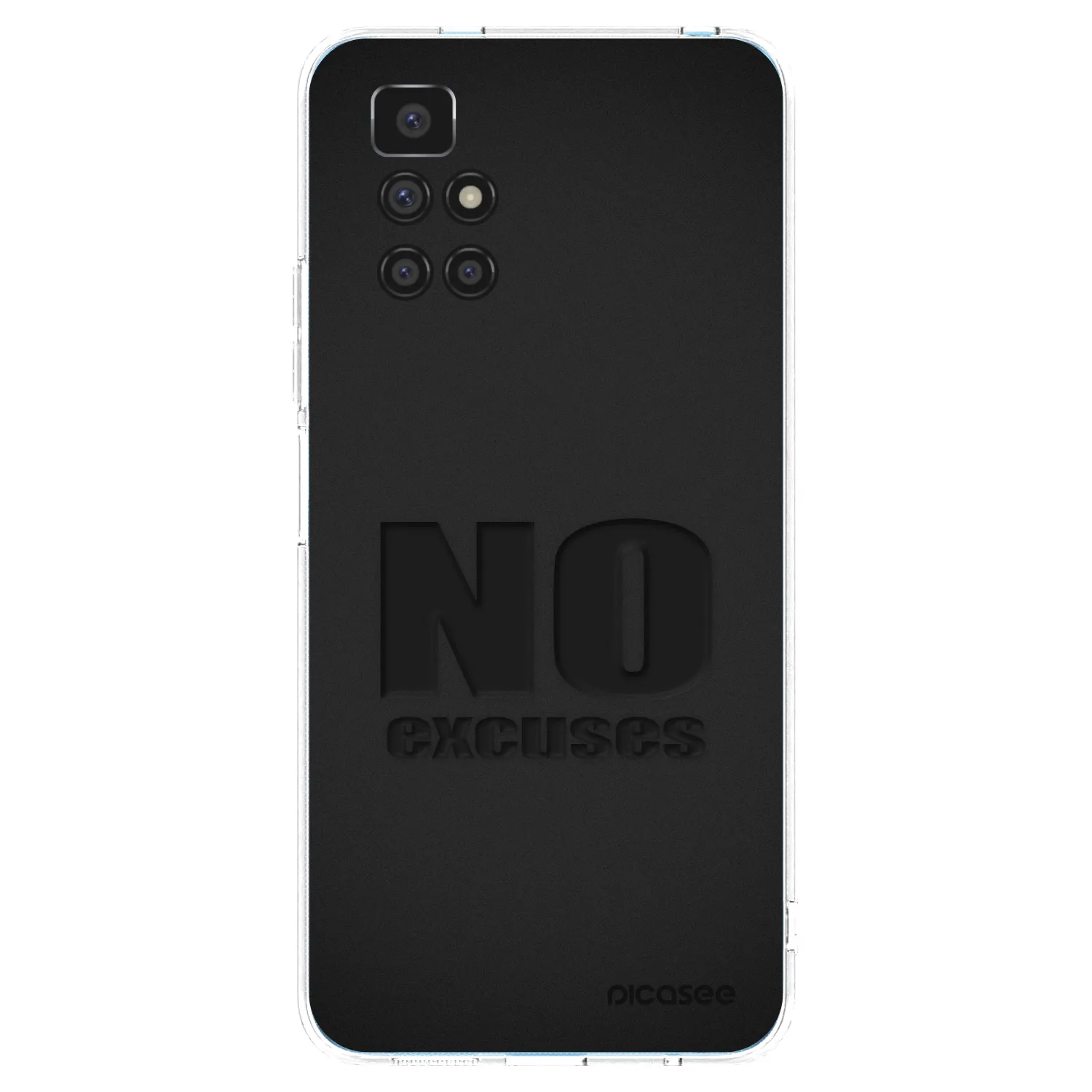 Picasee silikonový průhledný obal pro Xiaomi Redmi 10 - No Excuses