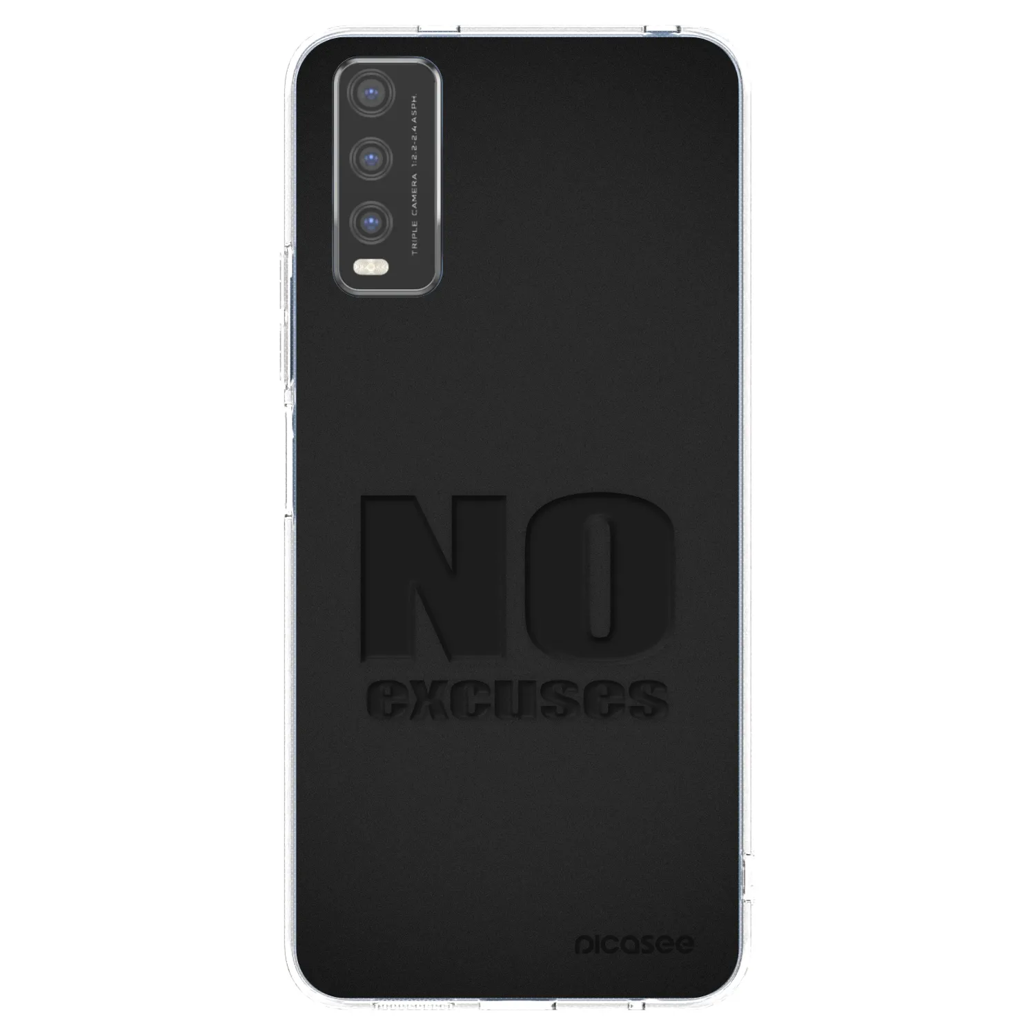 Picasee silikonový průhledný obal pro Vivo Y20s - No Excuses