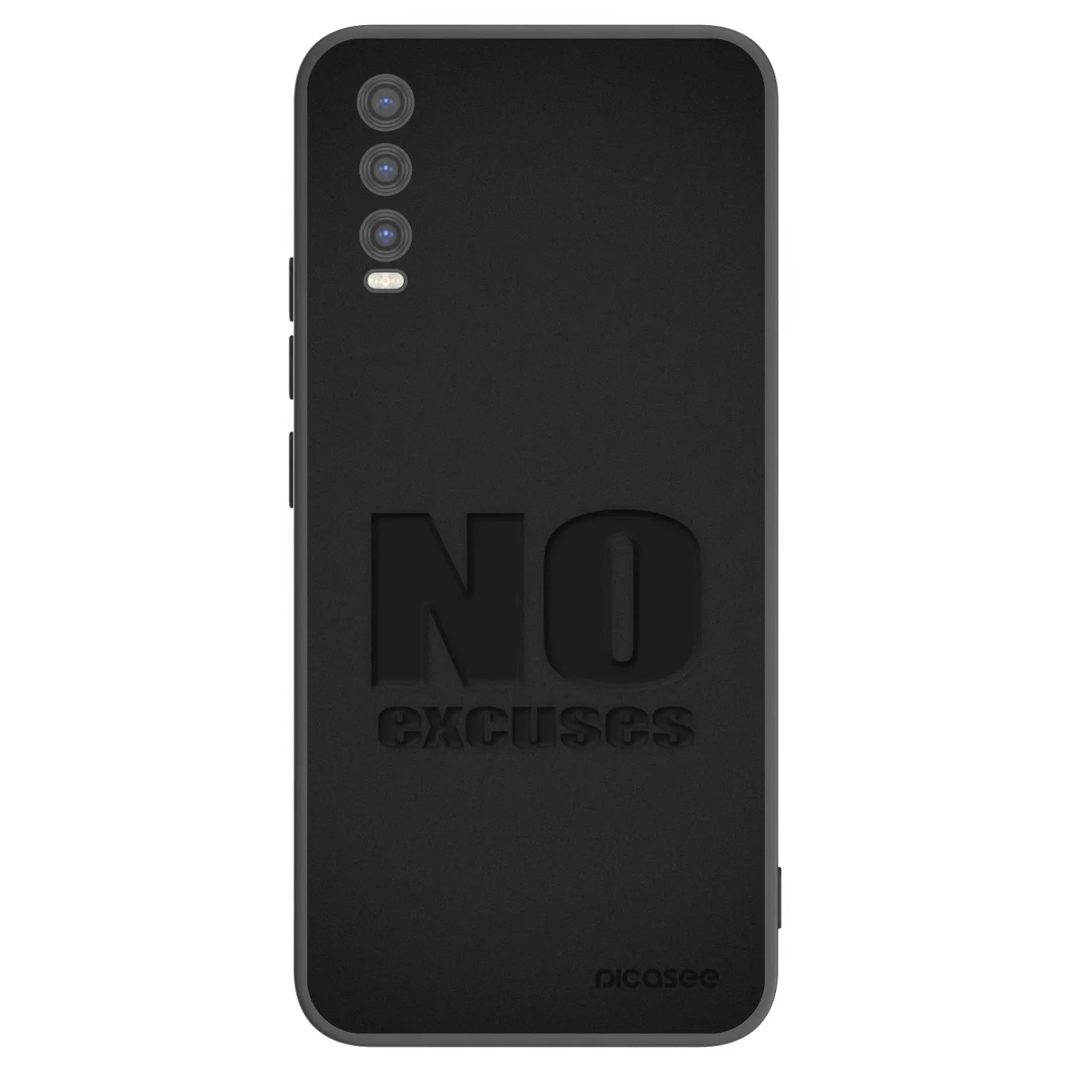 Picasee silikonový černý obal pro Vivo Y20s - No Excuses