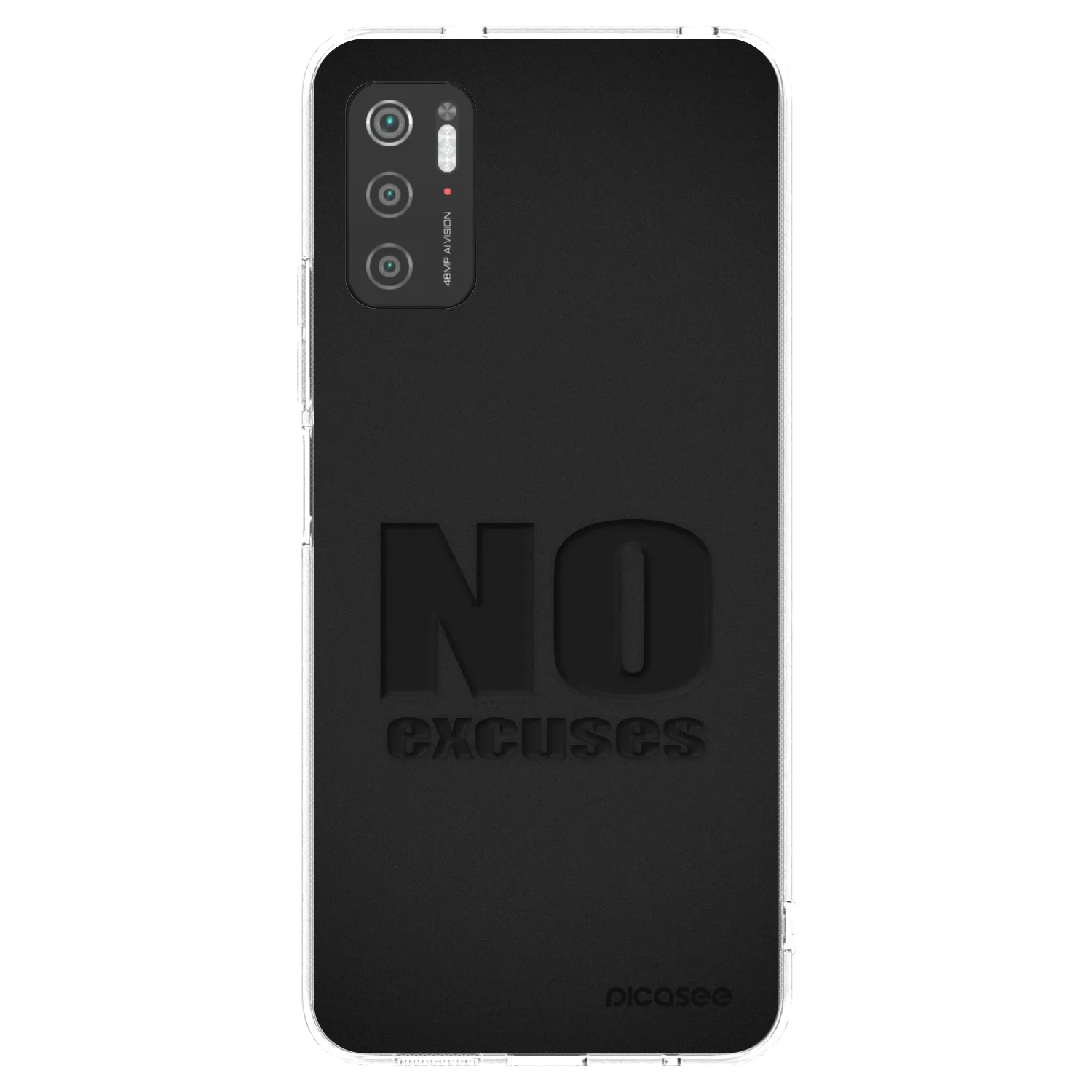 Picasee silikonový průhledný obal pro Xiaomi Poco M3 Pro 5G - No Excuses