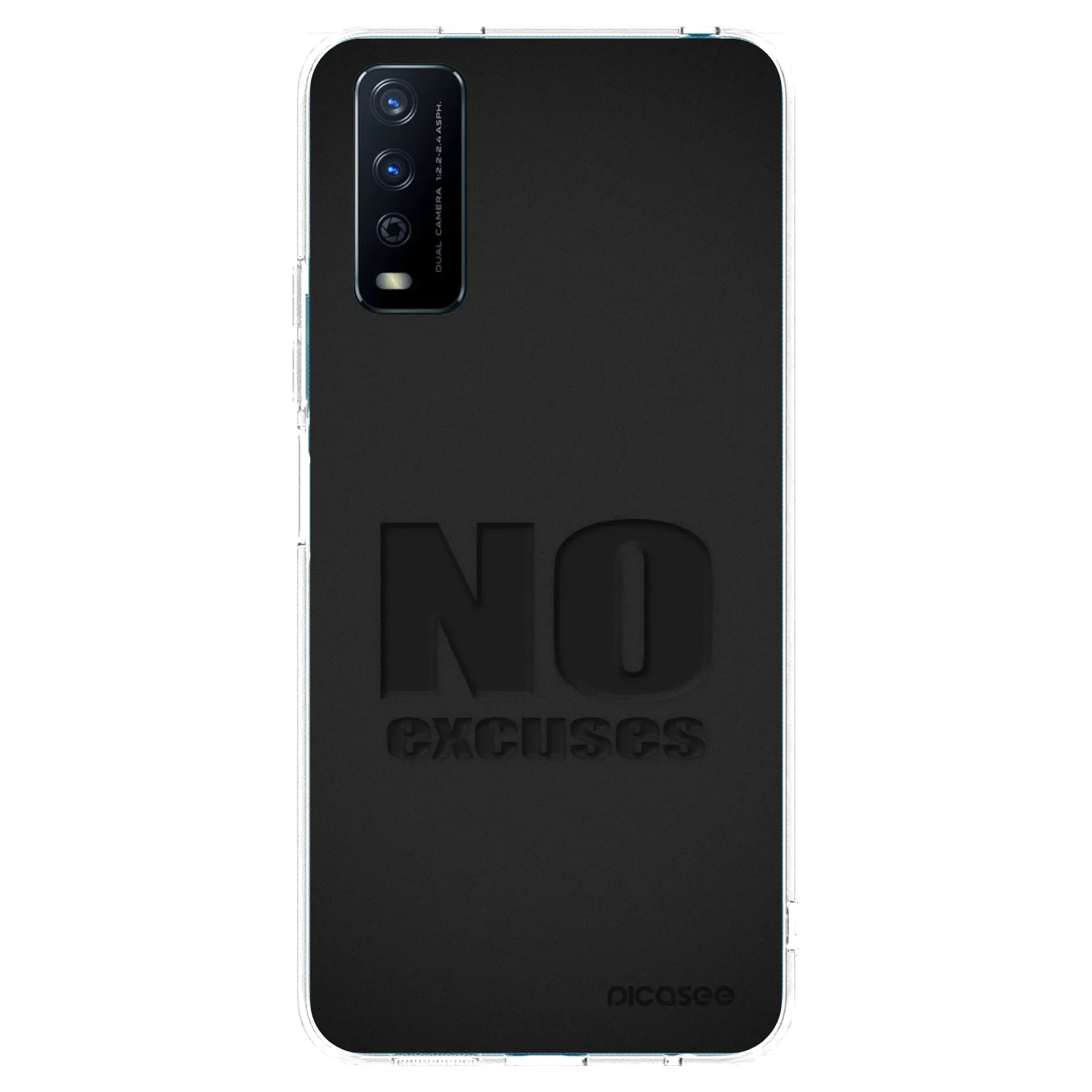Picasee silikonový průhledný obal pro Vivo Y11s - No Excuses