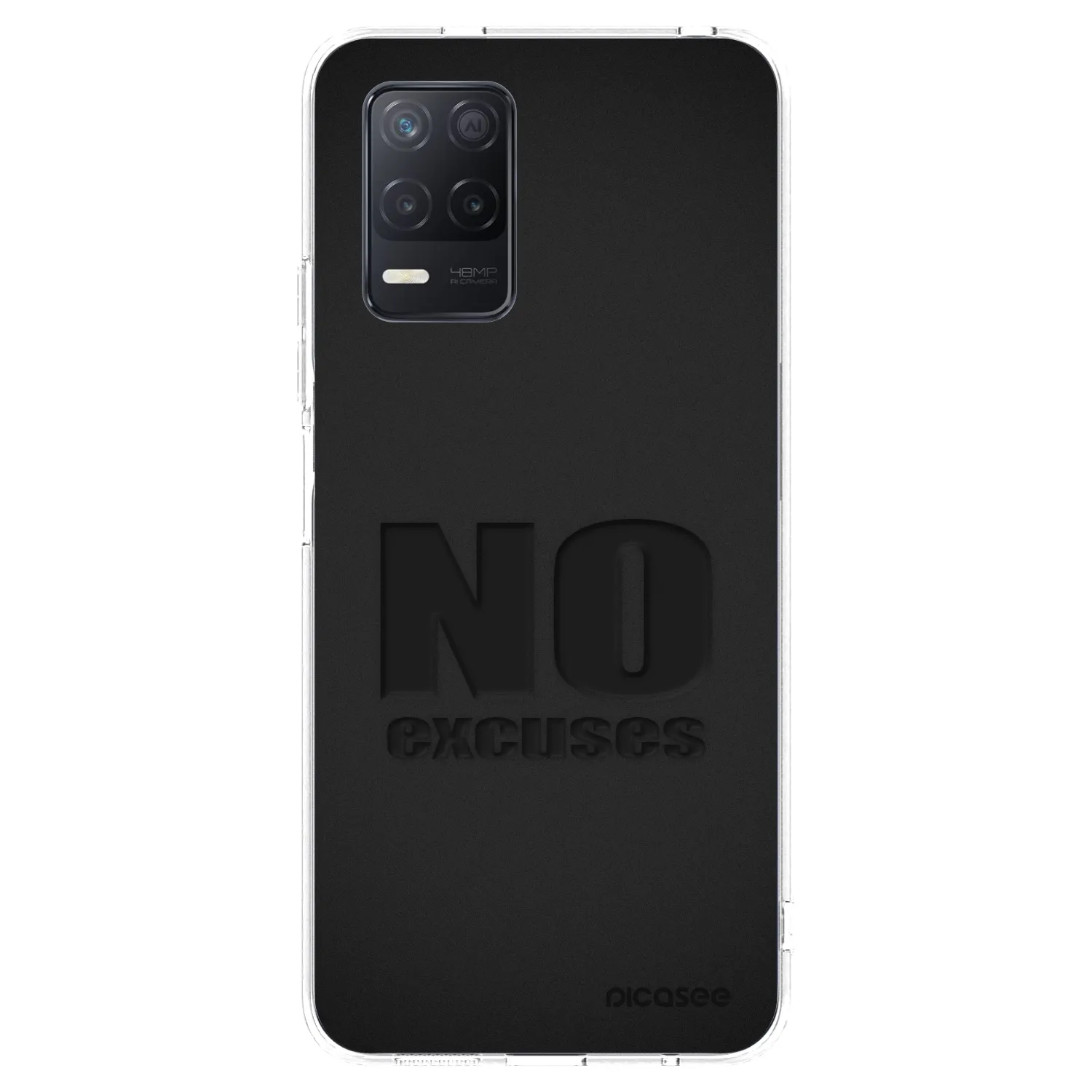 Picasee silikonový průhledný obal pro Realme 8 5G - No Excuses