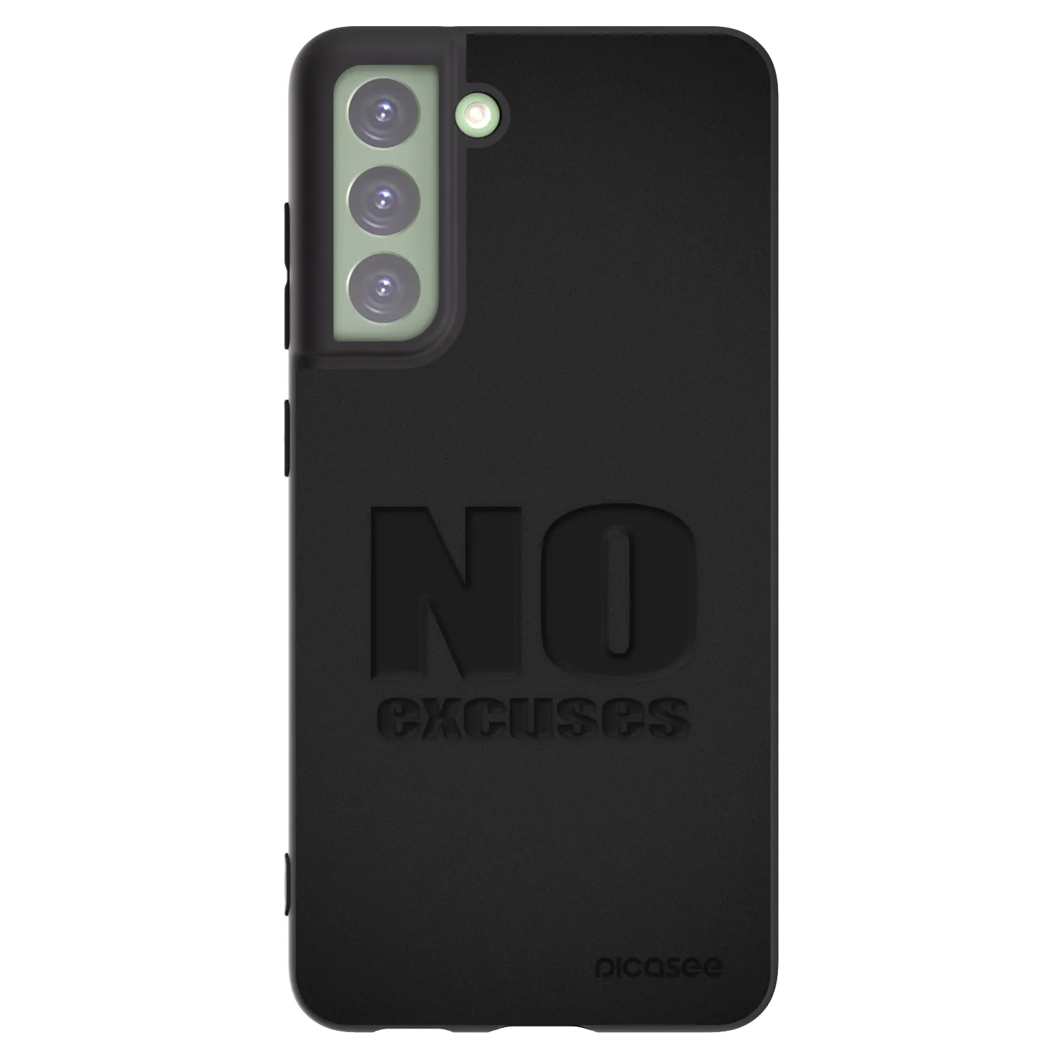 Picasee silikonový černý obal pro Samsung Galaxy S21 FE 5G - No Excuses