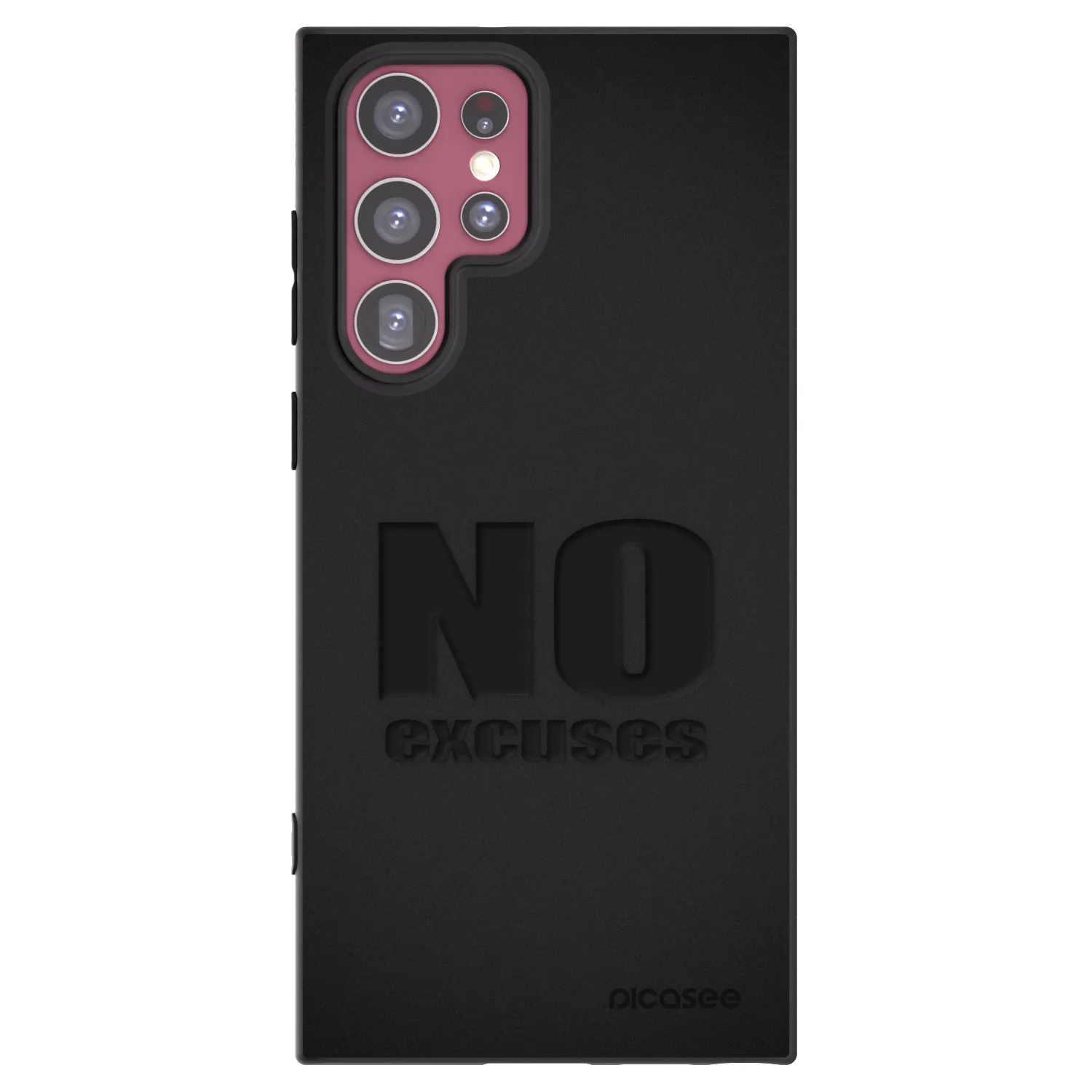 Picasee silikonový černý obal pro Samsung Galaxy S22 Ultra 5G - No Excuses