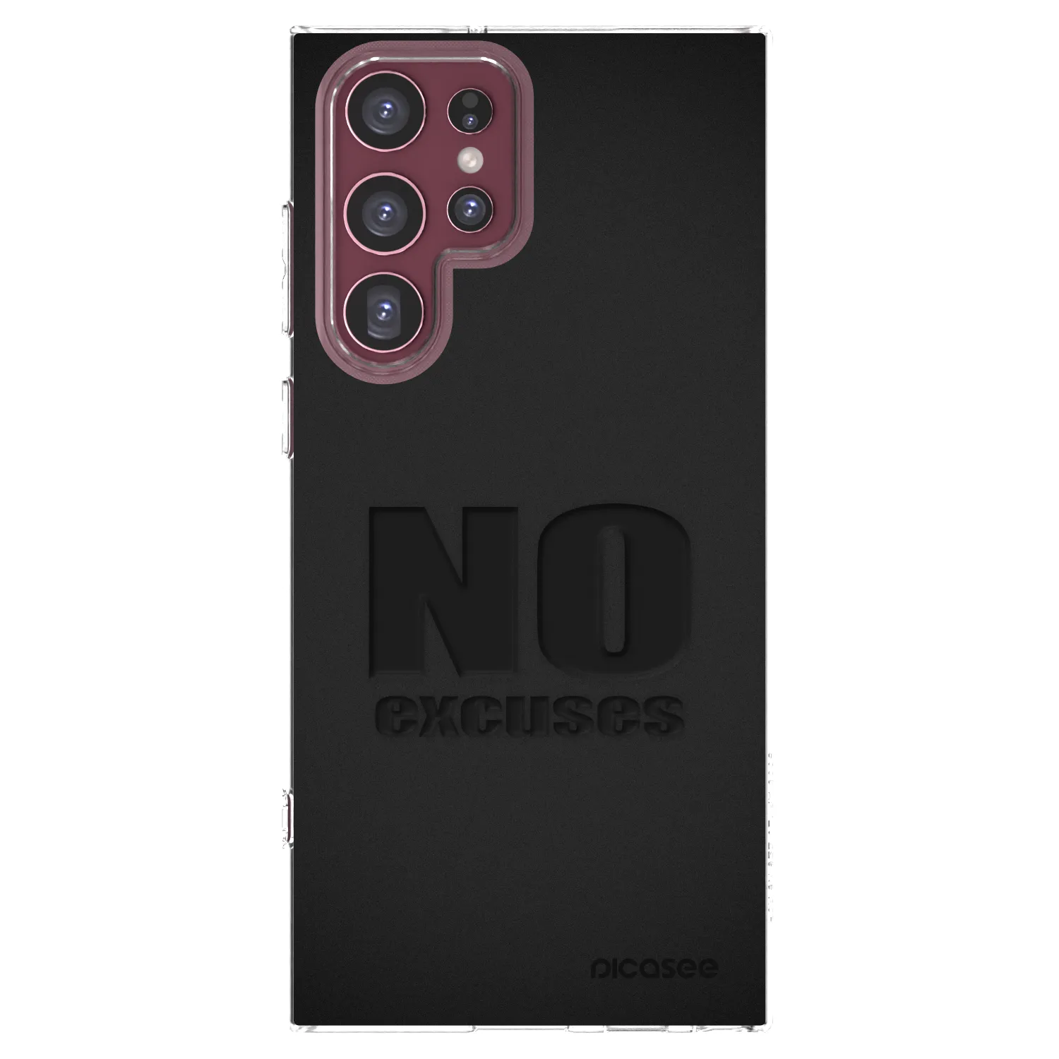 Picasee silikonový průhledný obal pro Samsung Galaxy S22 Ultra 5G - No Excuses