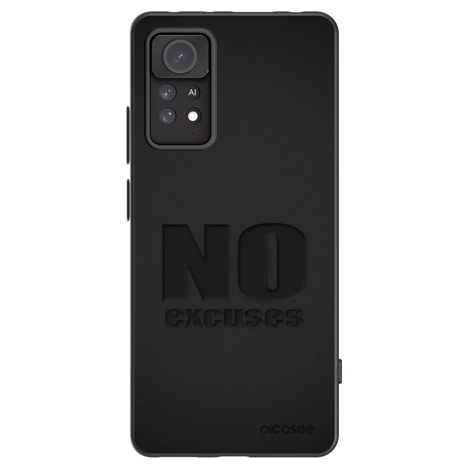 Picasee silikonový černý obal pro Xiaomi Redmi Note 11 Pro 5G - No Excuses