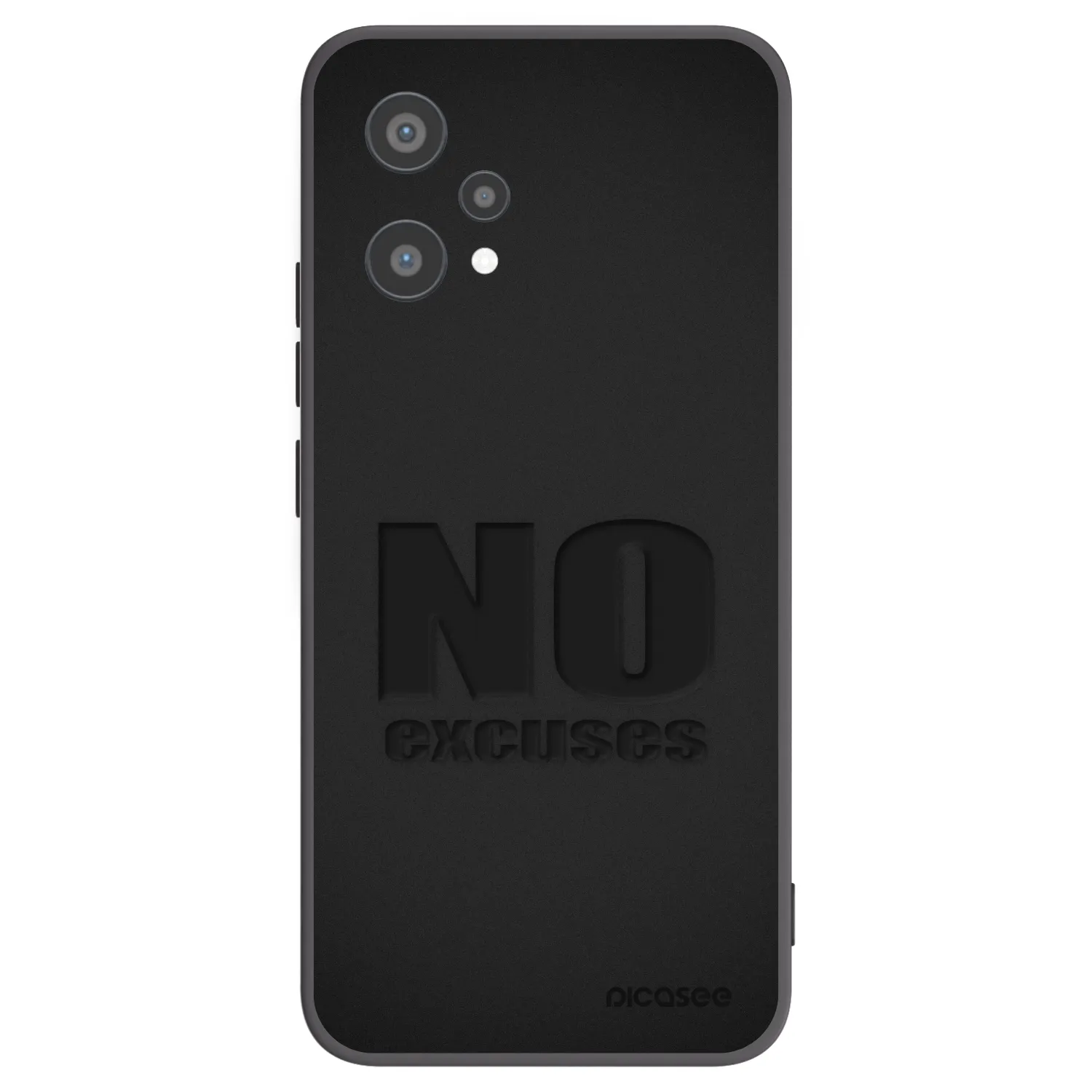 Picasee silikonový černý obal pro Realme 9 Pro 5G - No Excuses
