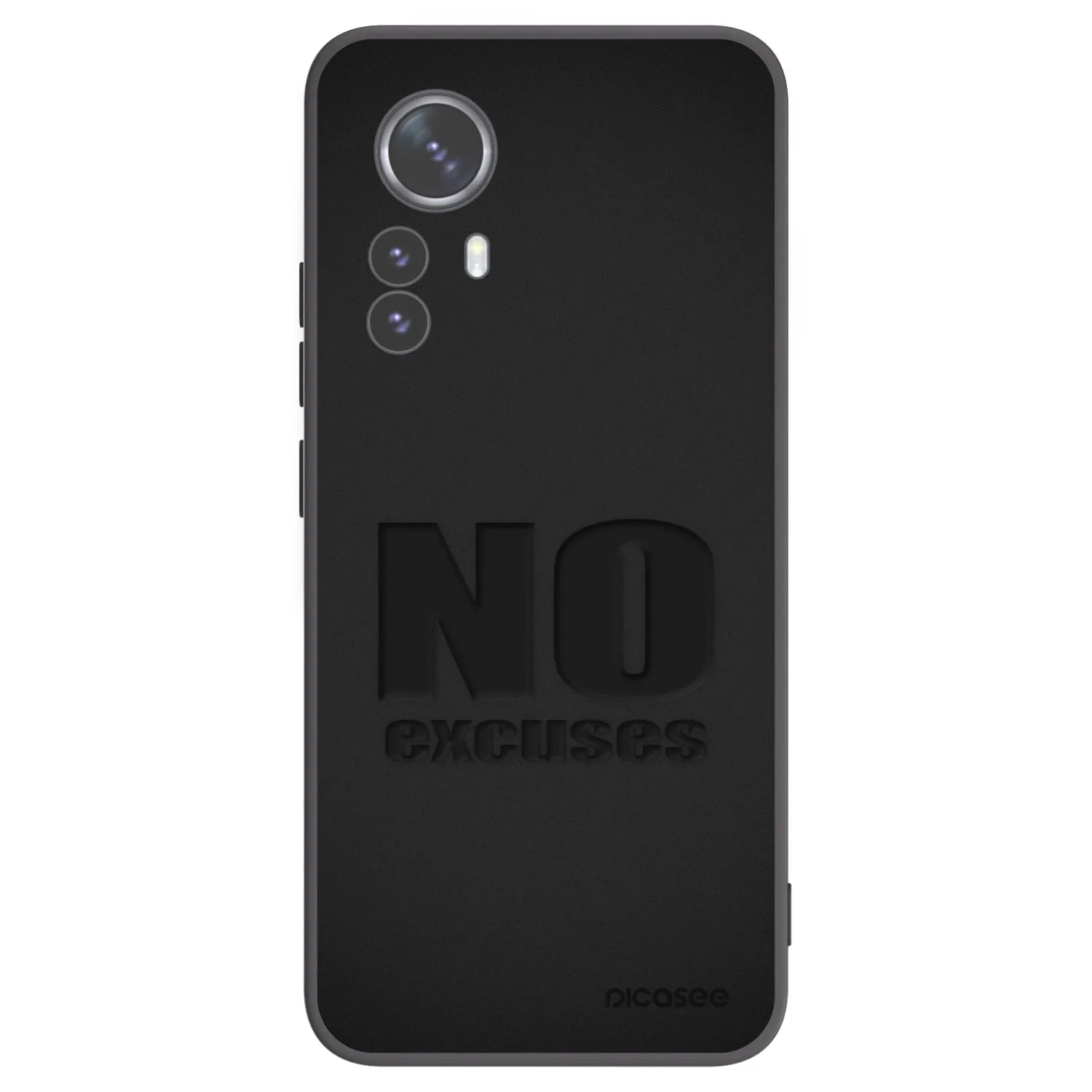 Picasee silikonový černý obal pro Xiaomi 12 Pro - No Excuses