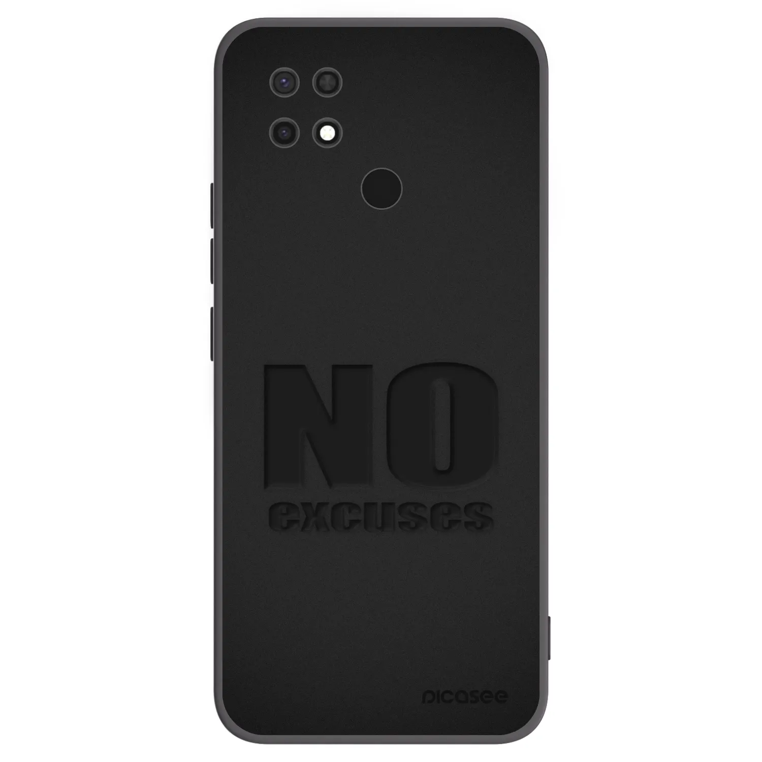 Picasee silikonový černý obal pro Xiaomi Redmi 10C - No Excuses