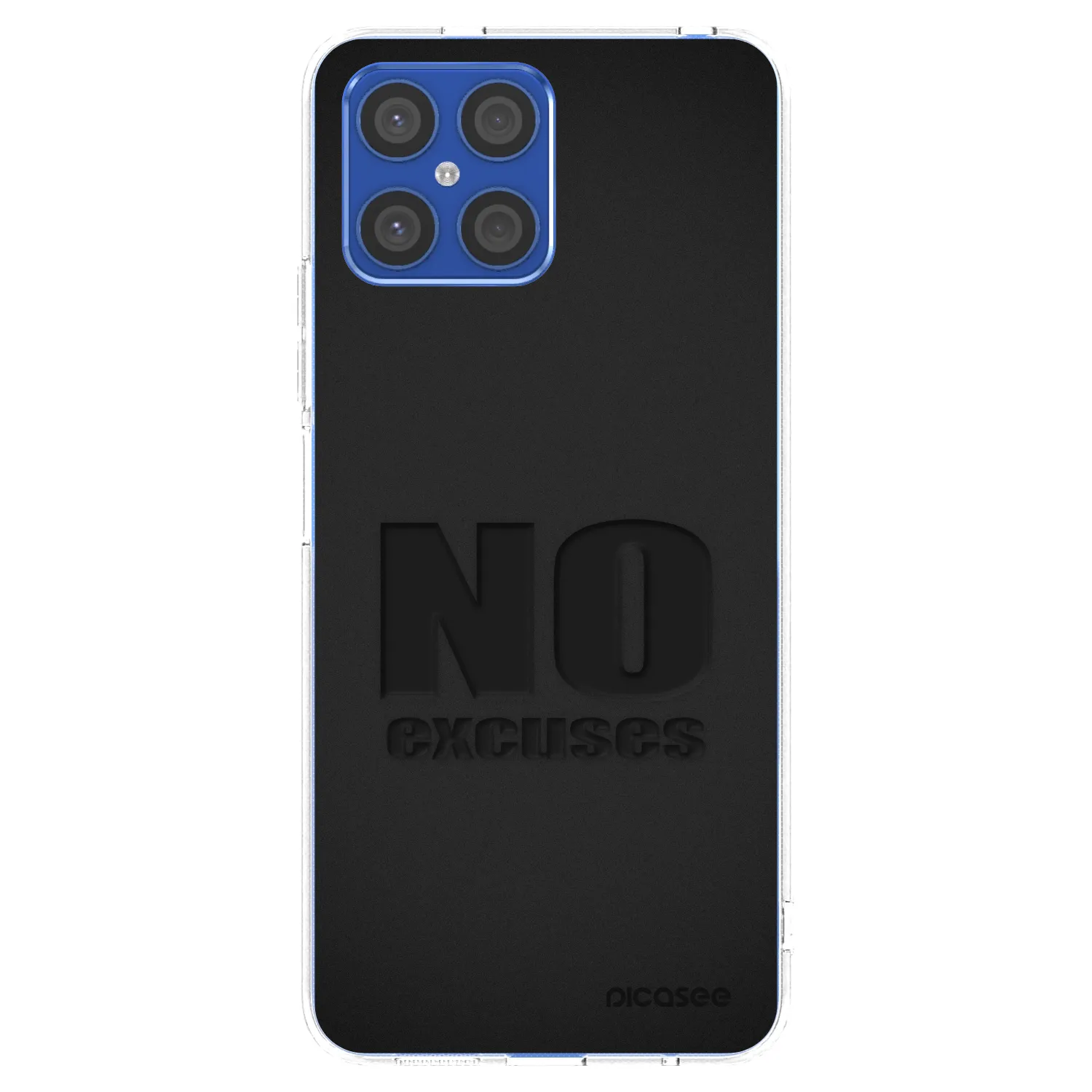Picasee silikonový průhledný obal pro Honor X8 4G - No Excuses