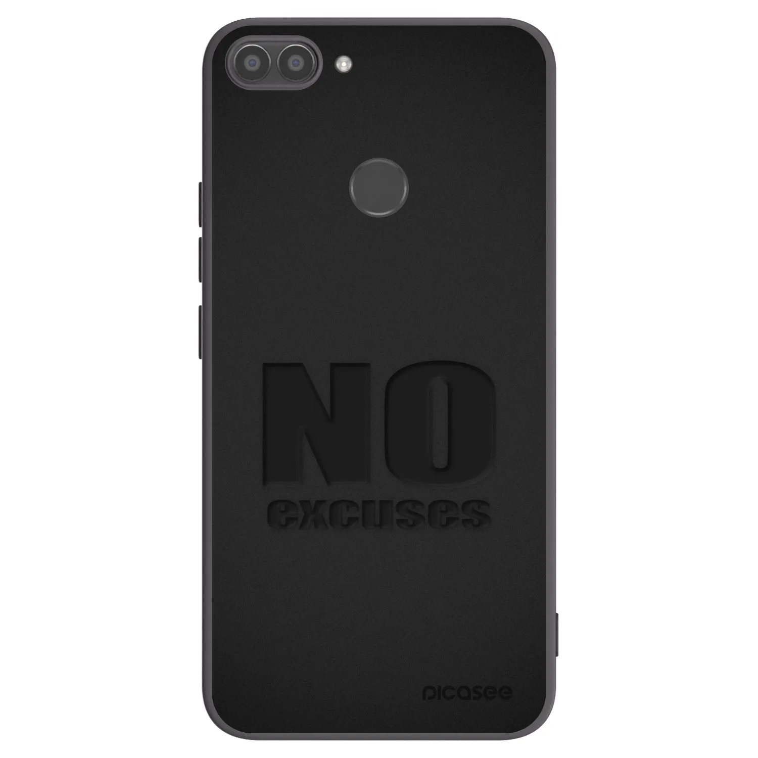 Picasee silikonový černý obal pro Huawei P Smart - No Excuses