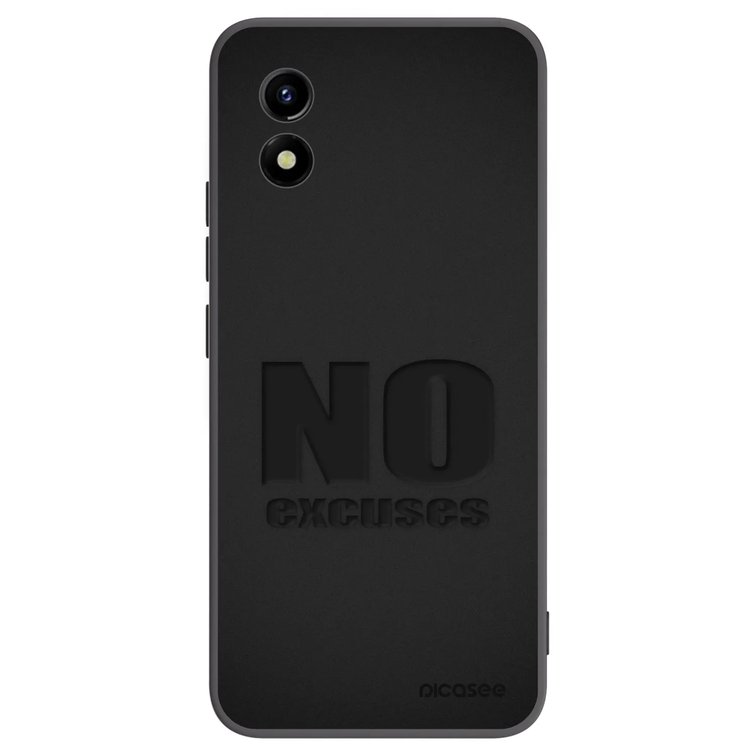 Picasee silikonový černý obal pro Vivo Y01 - No Excuses