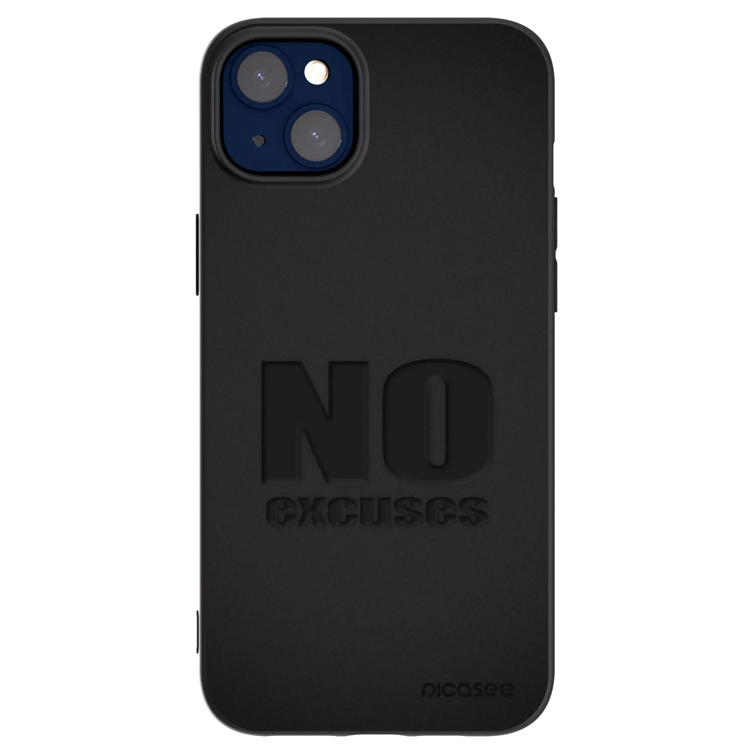 Picasee silikonový černý obal pro Apple iPhone 14 Plus - No Excuses