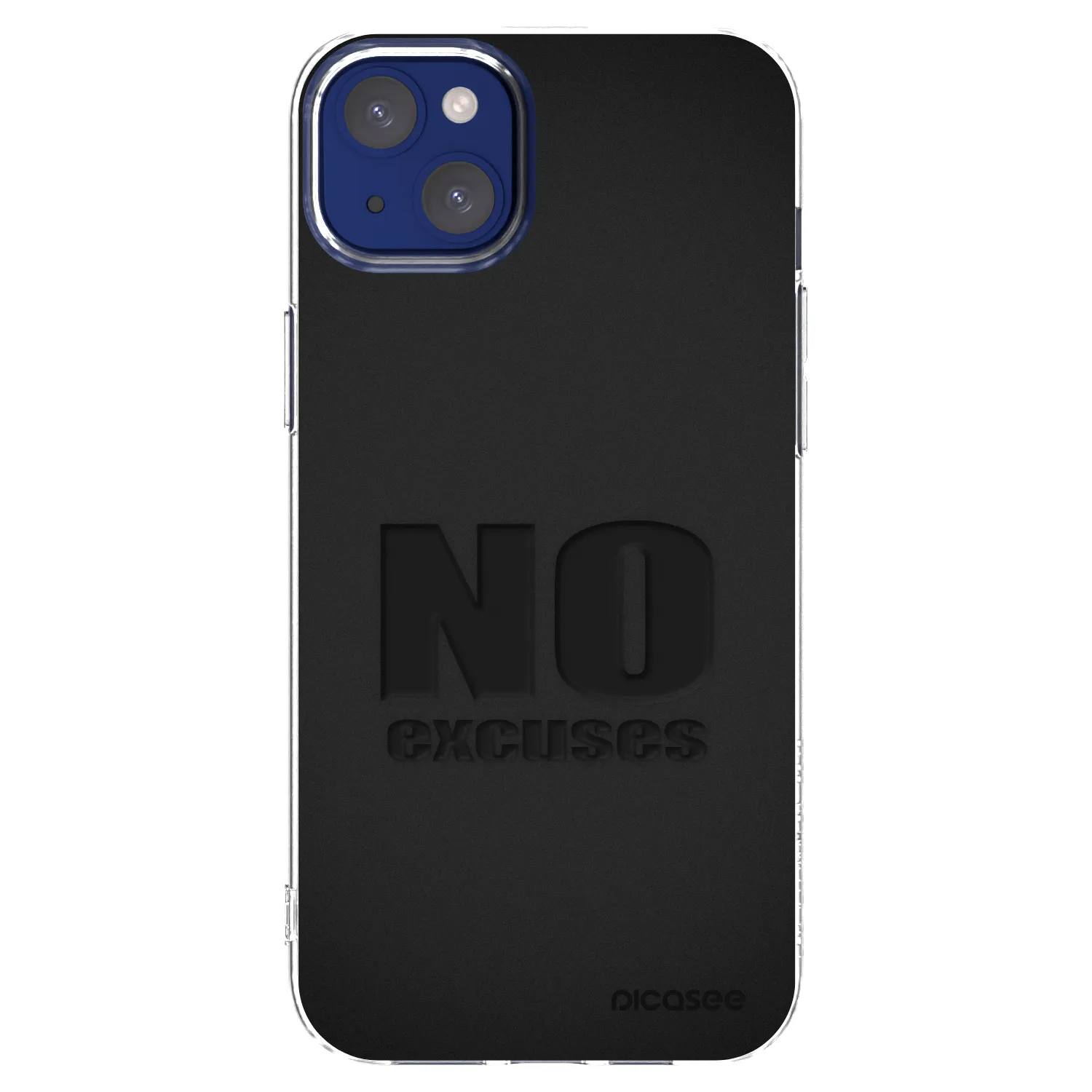 Picasee silikonový průhledný obal pro Apple iPhone 14 Plus - No Excuses
