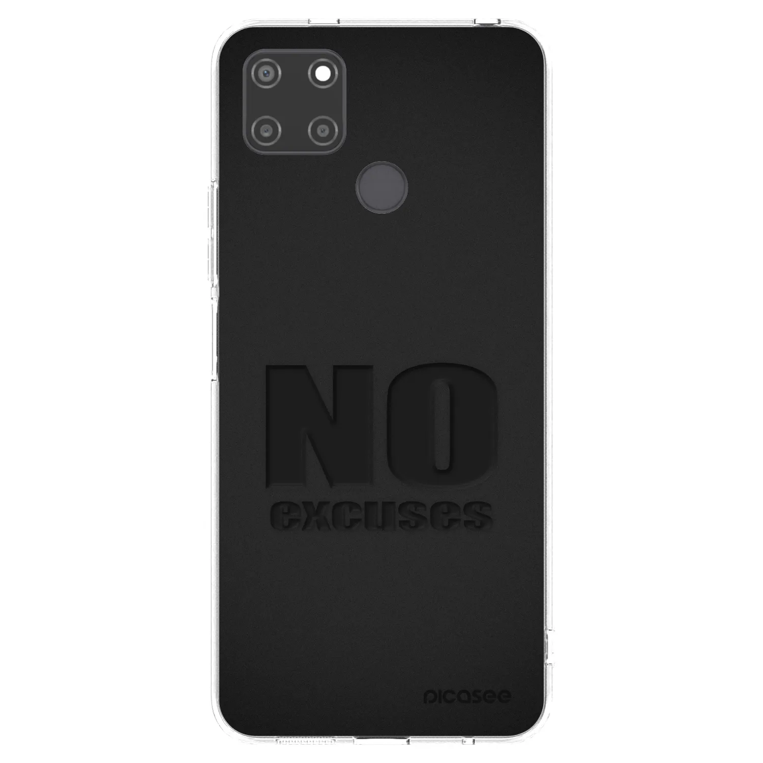 Picasee silikonový průhledný obal pro Realme C21Y - No Excuses