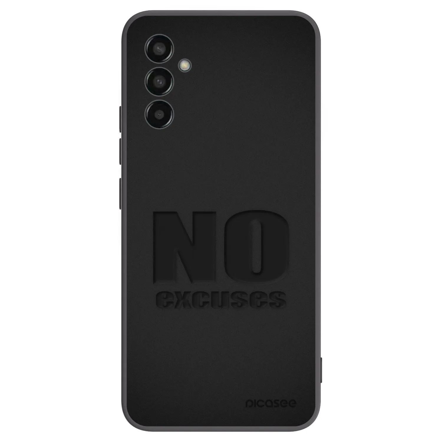 Picasee silikonový černý obal pro Samsung Galaxy M13 M135F - No Excuses