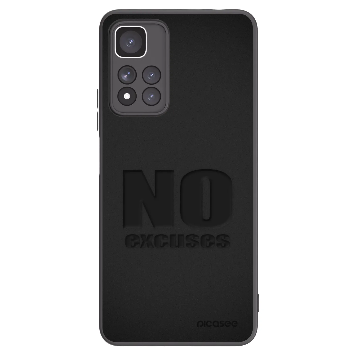 Picasee silikonový černý obal pro Xiaomi Redmi Note 11 Pro+ 5G - No Excuses